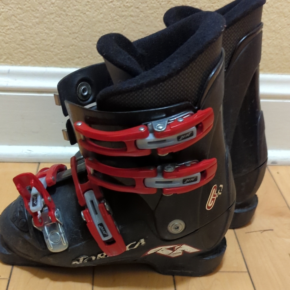 Nordica Black and Red Ski Boots